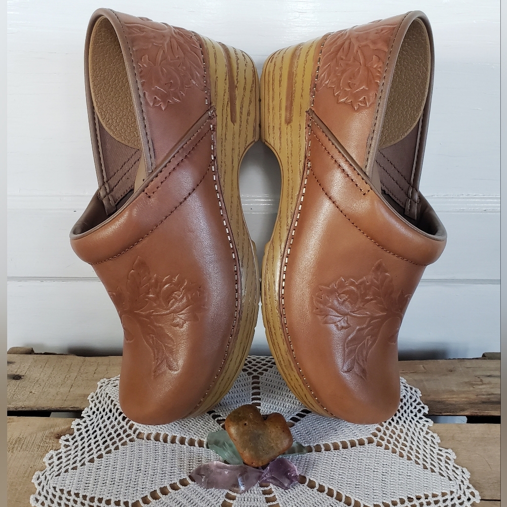 ⚘AvaiLable⚘inQuire⚘Rustic Honey Dansko Pro Clog Floral Cottage 36 37 38 40 41 42 - Picture 6 of 13